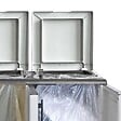 ARTPLAST - Cache Poubelles de tri Selectif 2 Sacs - Armoire Recyclage 68 x 37 x 90 cm Gris Clair 2 Portes 4 pieds ART PLAST - vignette