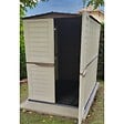 INTEC - Abri de Jardin Extérieur Beige - Cabanon de Jardin 151x146x200cm avec plancher - Rangement Outils, Vélos INTEC - vignette