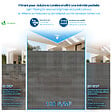VOUNOT - Brise vue occultant en HDPE 150g/m² 1.5x20m avec attaches de fixation gris - vignette