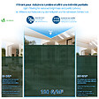 VOUNOT - Brise vue occultant en HDPE 150g/m² 1.5x20m avec attaches de fixation vert - vignette