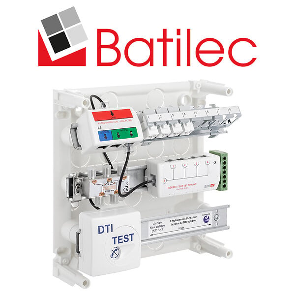 BATILEC - BATILEC Coffret de communication GRADE 1 4 RJ45 Basic - large