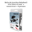 RAYTECH - RAYTECH Boîte de jonction Babybox3 95x110xh 43 mm + connecteur + 4 presses étoupes - vignette