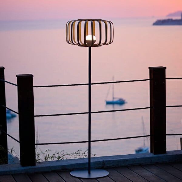 LUMISKY - Lampadaire extérieur sans fil STANDY BAMBOU H150cm - large
