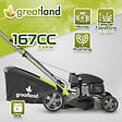 GREATLAND - Tondeuse thermique tractée 167CC avec moteur Honda, mulching et éjection latérale - vignette