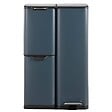 KITCHEN MOVE - Poubelle pédale tri sélectif HAJA gris 60L - vignette