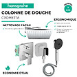 HANSGROHE - Colonne de douche encastrée mécanique Vernis Shape Douche de tête Vernis Shape Flexible Isiflex Douchette Pulsify chromé - vignette