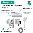 HANSGROHE - Colonne de douche encastrée mécanique Vernis Shape Douche de tête Crometta Flexible Métaflex Douchette Crometta chromé - vignette