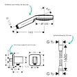 HANSGROHE - Colonne de douche encastrée mécanique Vernis Shape Douche de tête Crometta Flexible Métaflex Douchette Crometta chromé - vignette
