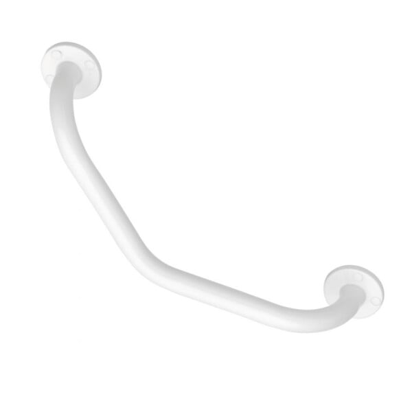 PELLET - Réhausse WC PMR PELLET plastique blanc avec abattant 10 cm + Barre de maintien coudée PMR PELLET Essentiel - large