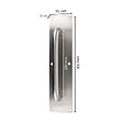 SECURY-T - Poignée de tirage sur plaque de propreté inox SS304 - 300X75X2 mm - vignette