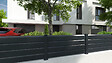 ALTONA - Embase angle poteau PVC ADELE - Gris anthracite - H.2cm - vignette