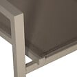 HAPPY GARDEN - Lot de 10 chaises en aluminium taupe - textilène taupe - vignette