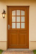 GD MENUISERIES - Porte d'entrée Bois Vitrée Marine, H215 x L90 cm Côte Tableau p.Droit - vignette