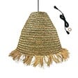 LUMISKY - Suspension Extérieure XXL Jonc de Mer Beige D100cm Câble 5m - vignette