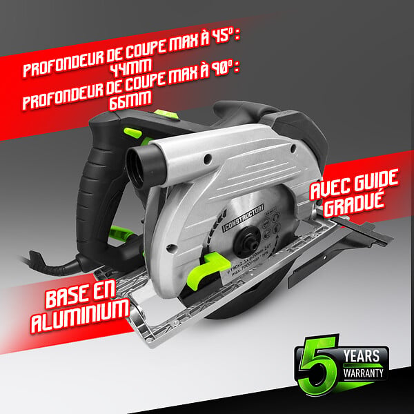 CONSTRUCTOR - Scie circulaire 1350W - 190mm - large