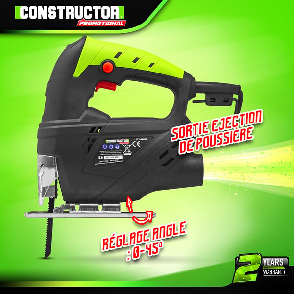 CONSTRUCTOR - Scie sauteuse 400W - 1 lame incluse - large