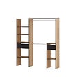 MIX T - Kit dressing Liam - Chêne/Noir - H.202xL.140/180xP.39cm - vignette