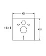 GROHE - Set garniture de raccordement pour WC suspendu + Isolation phonique (37311K00-SET) - vignette