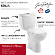 JACOB DELAFON - Lot de 2 WC à poser sortie horizontale Eolia avec abattant - vignette