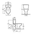 JACOB DELAFON - Lot de 2 WC à poser sortie horizontale Eolia avec abattant - vignette