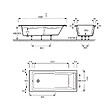 JACOB DELAFON - Baignoire bain douche Struktura compacte Acrylique renforcé 170 x 75 - vignette