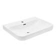 SWISS AQUA TECHNOLOGIES - Swiss Aqua Technologies Meuble lavabo Swiss Aqua Technologies Fusion 60,5x46 cm blanc mat, trou pour robinet au milieu SATFUS6046MW - vignette