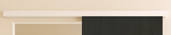 GD MENUISERIES - Rail Alu Avec Cache Rail Couleur Blanc - large