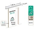 GD MENUISERIES - Rail Alu Avec Cache Rail Couleur Blanc - vignette