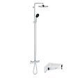 GROHE - Colonne bain douche thermostatique Vitalio Start System chromé + Tablette de douche d'angle Start Cube - vignette