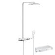 GROHE - Colonne de douche thermostatique Rainshower System SmartControl Mono 360 Blanc/chromé + Panier douche Start Cube - vignette