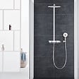 GROHE - Colonne de douche thermostatique Rainshower System SmartControl Mono 360 Blanc/chromé + Panier douche Start Cube - vignette