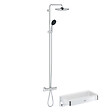 GROHE - Colonne bain douche thermostatique Vitalio Start System chromé + Panier douche Start Cube - vignette