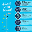 GROHE - Colonne bain douche thermostatique Vitalio Start System chromé + Panier douche Start Cube - vignette