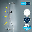 GROHE - Colonne bain douche thermostatique Vitalio Start System chromé + Panier douche Start Cube - vignette