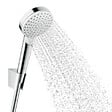 HANSGROHE - Pack pommeau de douche rond 2 jets Hansgrohe Crometta Vario + flexible Isiflex 160 cm + support chromé - vignette