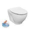 VILLEROY ET BOCH - Pack WC bâti-support + WC Cersanit Dormo sans bride + Abattant softclose + Plaque blanche (ViConnectDormo-2) - vignette