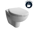 GROHE - Pack WC Bâti-autoportant Rapid SL + WC suspendu Vitra Normus + Abattant softclose + Plaque chrome (ProjectNormus-2) - vignette