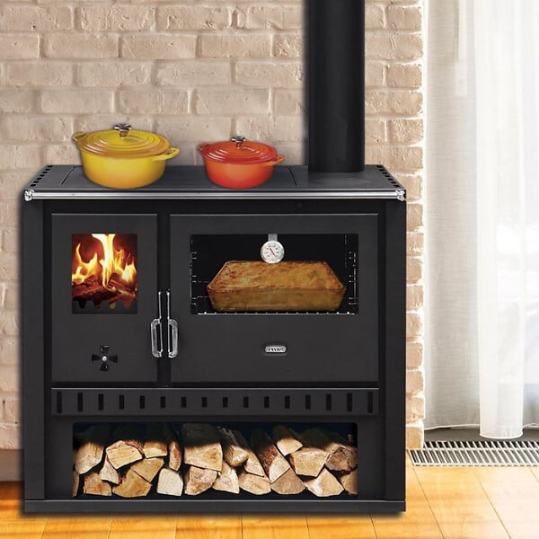 INTERSTOVES - Cuisinière à bois GT FI S DR | sortie côté droit - - large