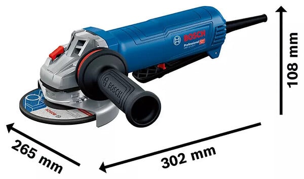 BOSCH - Meuleuse d'angle 1200 W GWS 12-125 P 125 mm poignée homme mort en carton BOSCH 06013A6200 - large