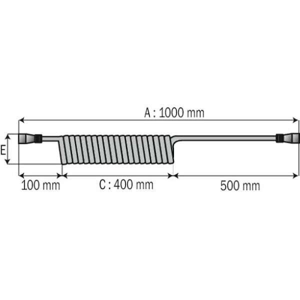 CENTRALE BRICO - Tuyau spiralé Prevost polyuréthane PUS 66 - large