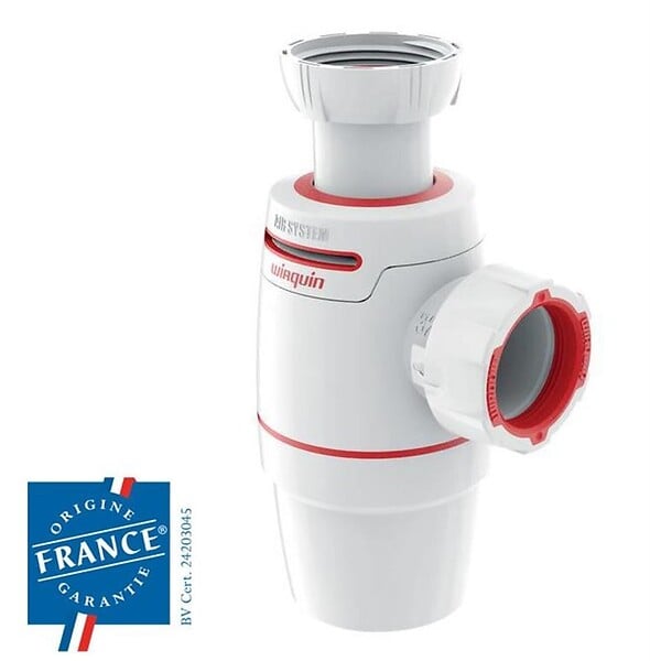 WIRQUIN - Siphon de lavabo NEO AIR - Ø entrée G1"1/4 - Ø sortie 32 mm - large