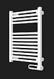 Sèche-serviettes électrique mural - Acier - Blanc - 500 W - vignette