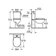 GROHE - PACK WC à poser Bau Ceramic + Tabouret physiologique plastique Blanc - vignette