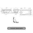 JACOB DELAFON - Baignoire bain douche Malice, version gauche Blanc brillant 170 x 90 - vignette