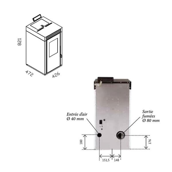 INTERSTOVES - Poêle à granules MARINA 6 Etanche - - large