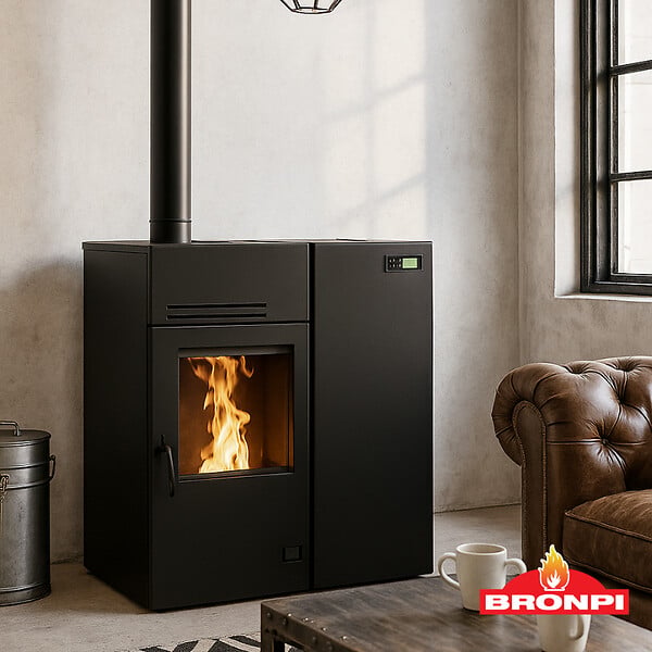 BRONPI - Boitier WiFi pour Poêle mixte bois et granulés hybride BRONPI - - large