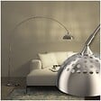 TECTAKE - Lampe sur pied ARCUS en acier style rétro, 60W Nickel mat - vignette