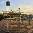 LUMISKY - Lampadaire extérieur sans fil MIDY BOHEME H120cm - vignette