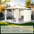 TECTAKE - Tonnelle Emine 4 x 3 m crème - vignette