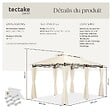 TECTAKE - Tonnelle Emine 4 x 3 m crème - vignette